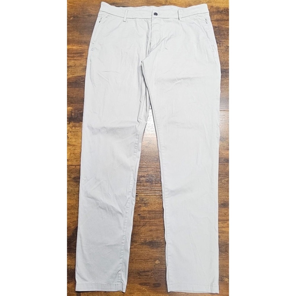 Bird Dogs Pants Men's 36x34 Light Gray Stretch Khakis Boom For Your Boomstick